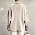 thumbnail image 4 of Jackets for Women Long Sleeve Velvet Cardigan Oversized Casual Outerwear for Spring Fall Winter, M, 4 of 5
