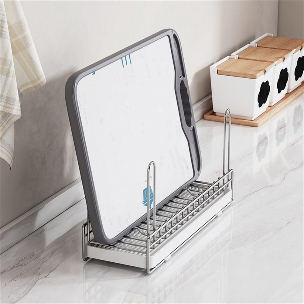 PASILI Stainless Steel Utensil Drying Rack Cup Holder For Kitchen Sink Counterorganizer