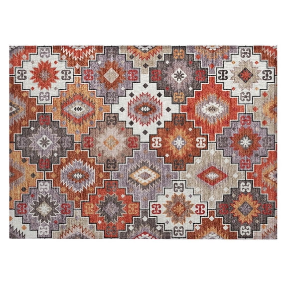 Dalyn Rugs Machine Washable Indoor/Outdoor Chantille ACN2123 Paprika 1'8" x 2'6" Rug