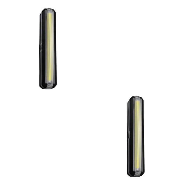 Eigraketly Luz trasera delantera para bicicleta, accesorios de luz trasera impermeables de alta intensidad, lámpara intermitente profesional para Blanco 2piezas