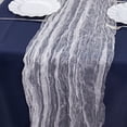 thumbnail image 6 of Balsa Circle 9 feet White Crinkled Sheer Organza Table Runner Party Events Reception Tableware Decorations Supplies, 6 of 7