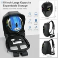 thumbnail image 4 of Smart LED Waterproof Motorcycle Backpack | Hard Shell App-Control Display Batman, 4 of 8