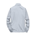 thumbnail image 4 of Garbnen Unisex UPF 50+ Sun Protection Jacket Full Zip Quick Dry Rash Guard Lightweight Camping Going Out Sun Shirts with Zipper Pockets for Men and Women Gray S, 4 of 5