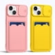 thumbnail image 2 of Funda de teléfono tipo billetera con tarjetero de protección para cámara deslizante para iPhone 13 14 Pro Max 12 11 X XR XS Max 7 8 Plus SE, funda de silicona suave Tan Jianjun unisex, 2 of 2