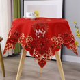 thumbnail image 3 of 2X Nappe Brodée de Noël, Nappe Ronde Ample, 33 Pouces, 3 of 6