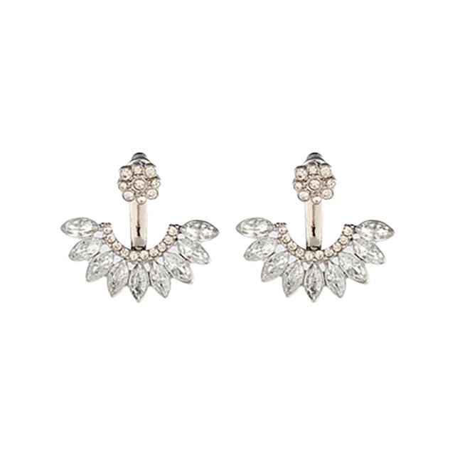 WREESH Personality Earrings Lady Beautiful Diamond Earrings Exquisite Fashion Earrings