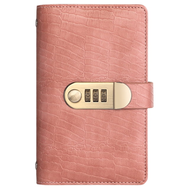 pdqouc Portable Financial Management Notebook with SecurityLock, Complete Savings Goal Tracking System with Storage Pockets, Compact Size for Daily Budget Recording and CashOrganizing