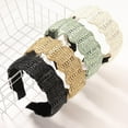 thumbnail image 4 of Paquete de 4 diademas de alambre dorado Ormromra negro beige verde fruta beige, 4 of 9