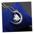 thumbnail image 3 of unbranded Collar Plateado Con Colgante Lunar Y Grabado I Love You Ideal Para Regalo De San Valentín, 3 of 7