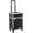 Black, variant on Black Rolling Makeup Case, Professional Alloy Trolley with Wheels and Retractable Handle, Lockable Storage with Organizer Trays for Makeup Artists, Hair Styling, Travel