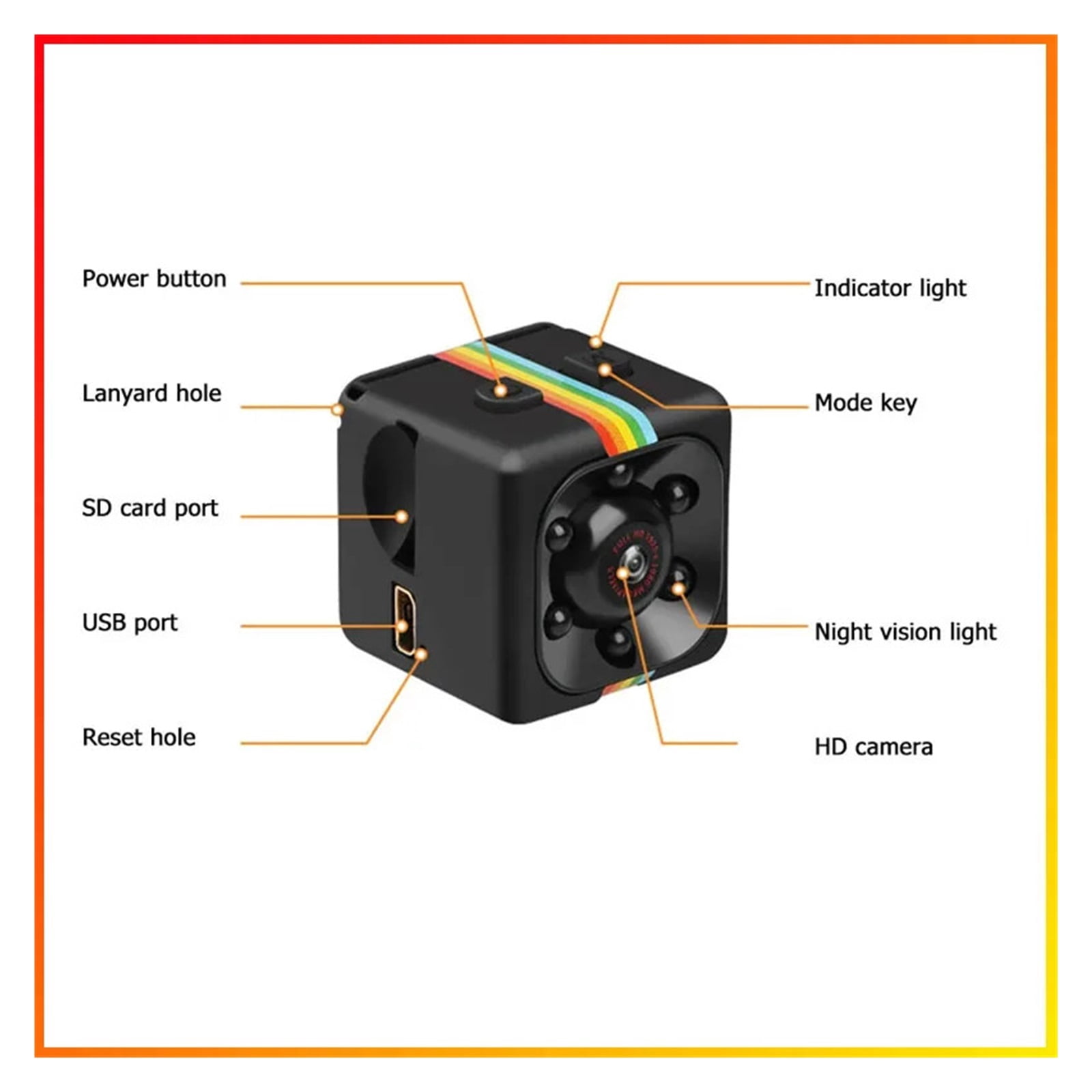 1080P HD Action Video Camera SQ11 Tinny Camera Sport DV Home Night Vision Small Camcorder Outdoor Mini Motion DVR wifi Mini Cam