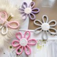 thumbnail image 4 of 6 Pcs Boho Nursery Decor Daisy Flower Woven Macrame Wall Hanging，Daisy Flower Wall Decor Bohemian Nursery Decorations for Home Dorm Art(Multicolor,7.87 Inches), 4 of 5