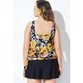 thumbnail image 2 of Swimsuits for All Side Tie Blouson Tankini Set With Skirt, 2 of 5