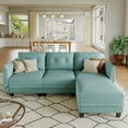 thumbnail image 1 of LLappuil Modular Sectional Sofa, 4 Seat Modular Sectional Sofa with Storage, Faux Leather Waterproof Sofa for Living Room, 1 of 9