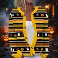 thumbnail image 2 of IYYVV Halloween Sweaters for Women 2026 Button Knit Cardigan Long Sleeve Ghost Graphic Cute Spooky Fall Winter Trendy Tops Yellow 2XL, 2 of 6