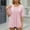 Pink, variant on Fake-Two-Piece Tops for Women Lace Patchwork Dressy Cardigan Blouses 2025 Summer Short Sleeve Tunic T-Shirt