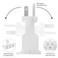 thumbnail image 3 of Maxxima 3-Outlet Swivel Grounded 180 Degree Wall Plug Adapter - Wall Tap, ETL Listed, 3 of 7