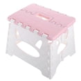 thumbnail image 2 of Small Kids Foldable Chair Pink Plastic Folding Step Stool Beach Picnic 24X19.3CM 1Pcs, 2 of 3