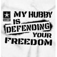 thumbnail image 2 of US Army Logo Hubby Defending Freedom Women's T Shirt Ladies Tee Brisco Brands S, 2 of 5