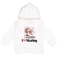 thumbnail image 2 of Inktastic I Love Skating Ice Skates Toddler Hoodie, 2 of 4