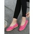thumbnail image 6 of Difumos Shoes for Women Breathable Hollow Out Loafers Ladies Lightweight Flat Nurse Nonslip Slip On Flats Pink 4.5, 6 of 9