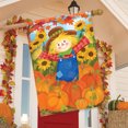 thumbnail image 3 of Briarwood Lane Happy Fall Scarecrow House Flag, 3 of 4