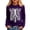 H760 Purple, variant on SJLDQY Halloween Girls T-Shirts Long Sleeve Hallowmas Skeleton Graphic Tees for Girls Crew Neck T Shirts Casual Soft Fall Tops Size 3-14Y