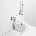 thumbnail image 1 of Sturdy Bathroom Handrail, Foldable Toilet Safety Rails Non-Slip Stainless Steel, Flip Up Grab Bar Space Saving Design, Comfortable Grasp Surface For Elderly, 1PCS, 1 of 5