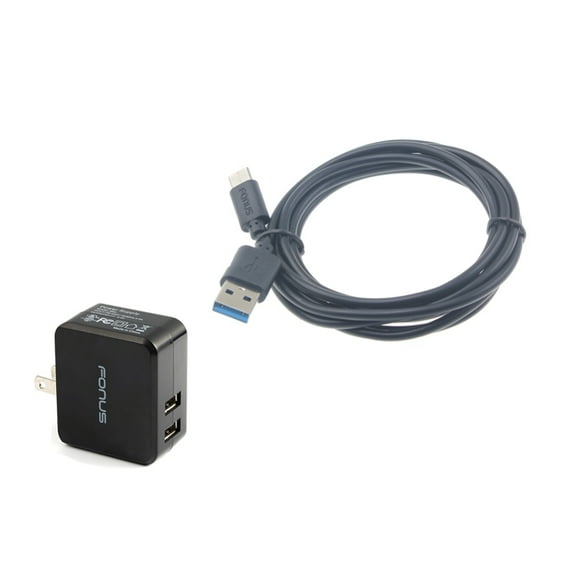 17W Home Charger for Orbic Myra 5G UW, Magic 5G Phones - 2-Port USB 3.4A Type-C Cable 6ft Power Adapter J7N