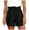 Black, variant on aidice Womens Summer Shorts High Waisted Smocked Loose Shorts Casual Lightweight Solid Shorts