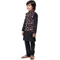 thumbnail image 2 of eloria Kids Nehru Jacket Waist Coat Party Wear Jacket for Boys Casual Wear Black, 2 of 7
