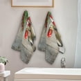 thumbnail image 3 of Vintage Nutcracker Hand Towels 2 PCS, Christmas Decoration Kitchen Towel Ultra Soft and Highly Absorbent,Decorative Fingertip Face Towel for Bathroom Hotel, 28.3"x14.4", 3 of 5