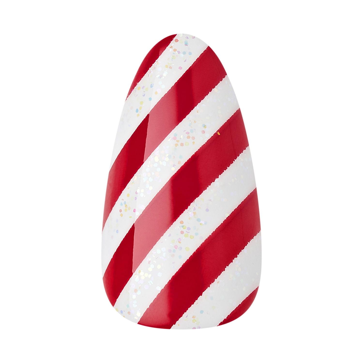 KISS Voguish Fantasy Ongles Autocollants des Fêtes - Longueur Moyenne, Forme Cercueil