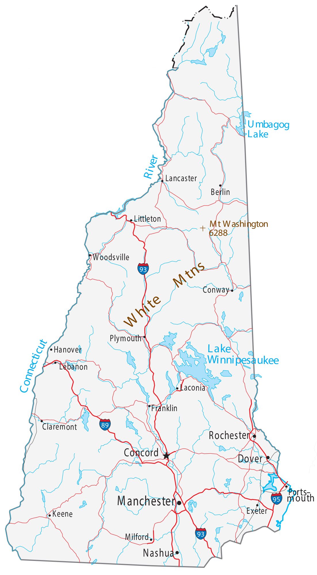 Printable Map Of Nh Towns Customize And Print Printable Map Of Nh Towns Customize And Print