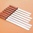 thumbnail image 4 of Bread Slicer Sawtooth Slicing Tool with Wooden Handle Wedding Party Spatula Decorating Gadget Baking Supplies Kitchen Accessory 10 Inch, Type 2, 4 of 6