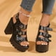 thumbnail image 1 of WILLBEST Sandalias Planas Florales Para Mujer, Estilo Bohemio, Informales, Ortopédicas, Con Plantilla, Para Verano, 1 of 9