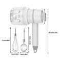 thumbnail image 2 of Batidora de alimentos eléctrica portátil inalámbrica, batidora de mano, batidora de de alta potencia, batidora de mano, novedad de 2021 Herramientas y accesorios para hornear Blanco mit Knoblauch, 2 of 6