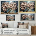 thumbnail image 5 of Designart "Golden Orchid Tree Garden with Pink and Blue Branches VI" Oversized Landscapes Framed Wall Art - Country Gold Tree Living Room Framed Canvas Art, 5 of 7