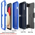 thumbnail image 6 of Xihaiying Samsung Galaxy A02S Case Heavy Duty Case Fashion Case Shockproof Military Triple Layers Protective Armor Holster Anti-Scratch Case, 6 of 7