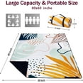 thumbnail image 2 of Picnic Blankets Camping Blanket 80" X 60" Extra Large Waterproof with Carry Strap Portable Outdoor Picnic Mat 3-Layer Camping Blanket for Hiking, Travel, Park, Music Festival, Grass Lawn, 2 of 6