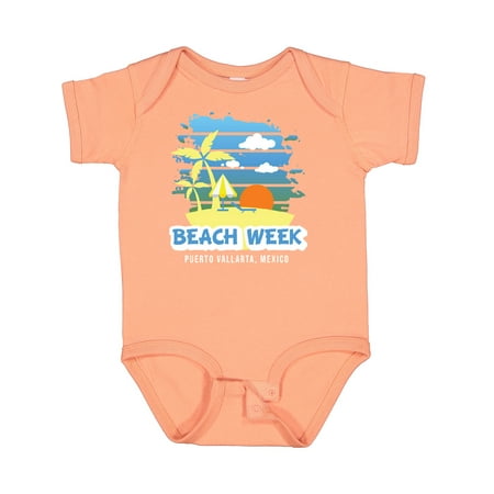 

Inktastic Beach Week Puerto Vallarta Mexico with Palm Trees Gift Baby Boy Bodysuit