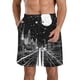 thumbnail image 1 of Balery Futuristic Moonlit Cityscape Traje de Baño Estilo Hawaiano para Hombre, Shorts de Secado Rápido con Bolsillos-Large, 1 of 6