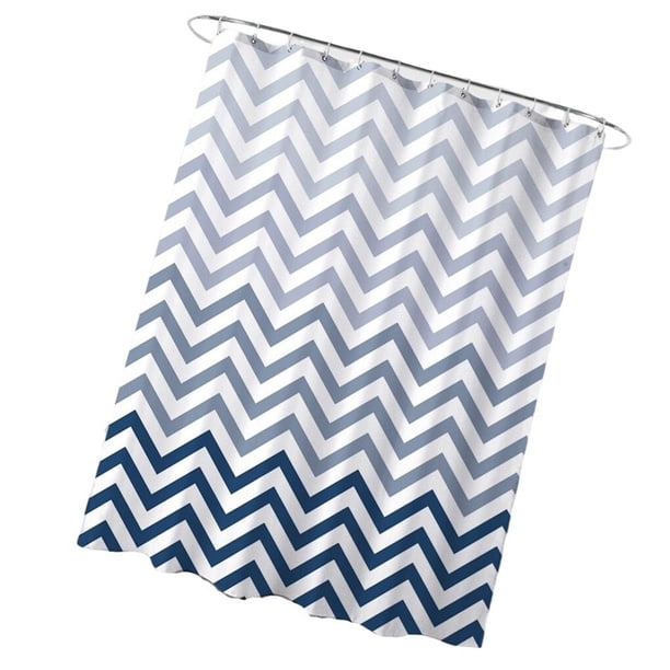 Matsuzay Cortina de ducha de baño con ganchos, impermeable, cortina de baño de privacidad, rayas, hogar, interior, baño, dormitorio, tela Juegos de accesorios de baño R90143