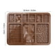 thumbnail image 5 of Molde de silicona para chocolate, molde para caramelos, molde para repostería, bandeja para cubitos de hielo con forma de corazón, moldes cuadrados para gelatina, molde para repostería DIY para, 5 of 8