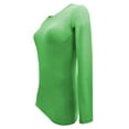 thumbnail image 4 of ACTIVE UNIFORMS Women's Under Scrub Tee Crew Neck Long Sleeve T-Shirt 5 - Pack (Lime, Medium), 4 of 6