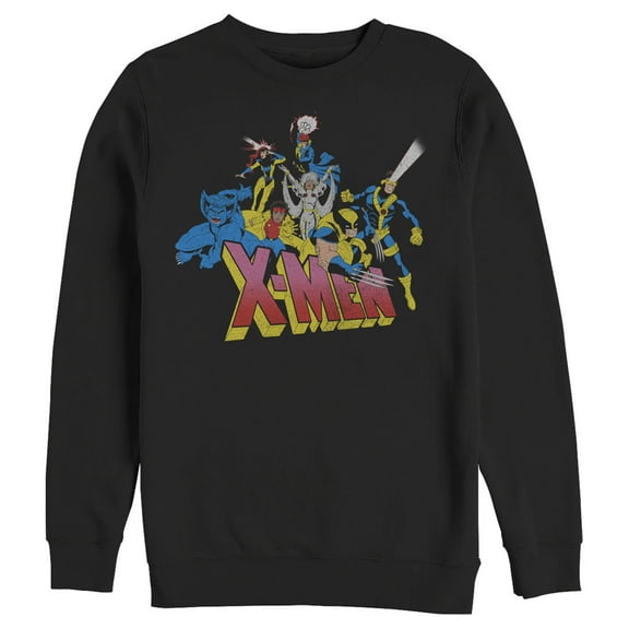 Men's Marvel X-Men Classic Group Shot  Sweatshirt Black Medium