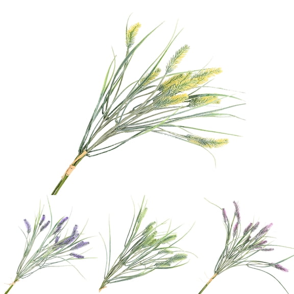Artificial Lavender – Lifelike Faux Plastic Plants for Crafting or Home Decor – Great for Pairing With Bundles of Other Fake/Dried Flowers to Create Lovely Wedding Bouquets