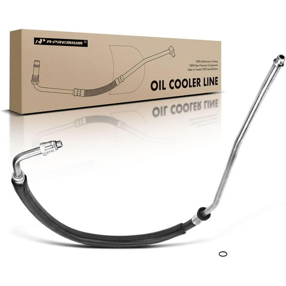 A-Premium Outlet Upper Engine Oil Cooler Line Hose Assembly Compatible with Chevrolet Chevy GMC C1500 1996-1999 C2500 1996-1998 V8 5.0L