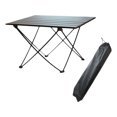 thumbnail image 2 of Mesa plegable para acampar al aire libre, escritorio para acampar, aleación de aluminio, resistente, pesca en Patio con bolsa de transporte, mesas de negro 68x46x40cm Sharpla Escritorio plegable, 2 of 8