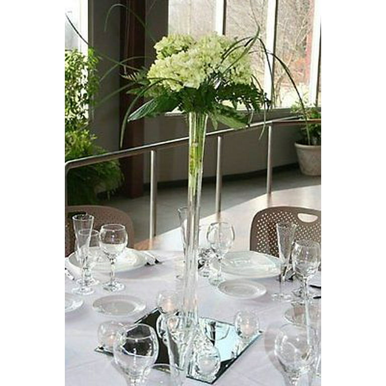 12pc Wedding Eiffel Tower vase Centerpiece Decorations Clear White Black-6  Size